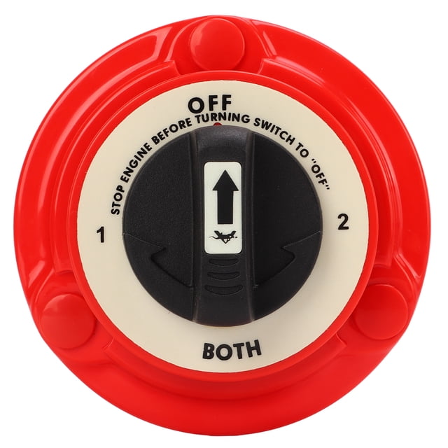 DC6‑32V Dual Battery Selector Switch 300A 4 Position Power Cut Off On for Marine Boat RV