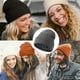thumbnail image 5 of Gorro para mujer, hombre, gorro de invierno, gorro con puños para mujer, gorros cálidos, 5 of 5