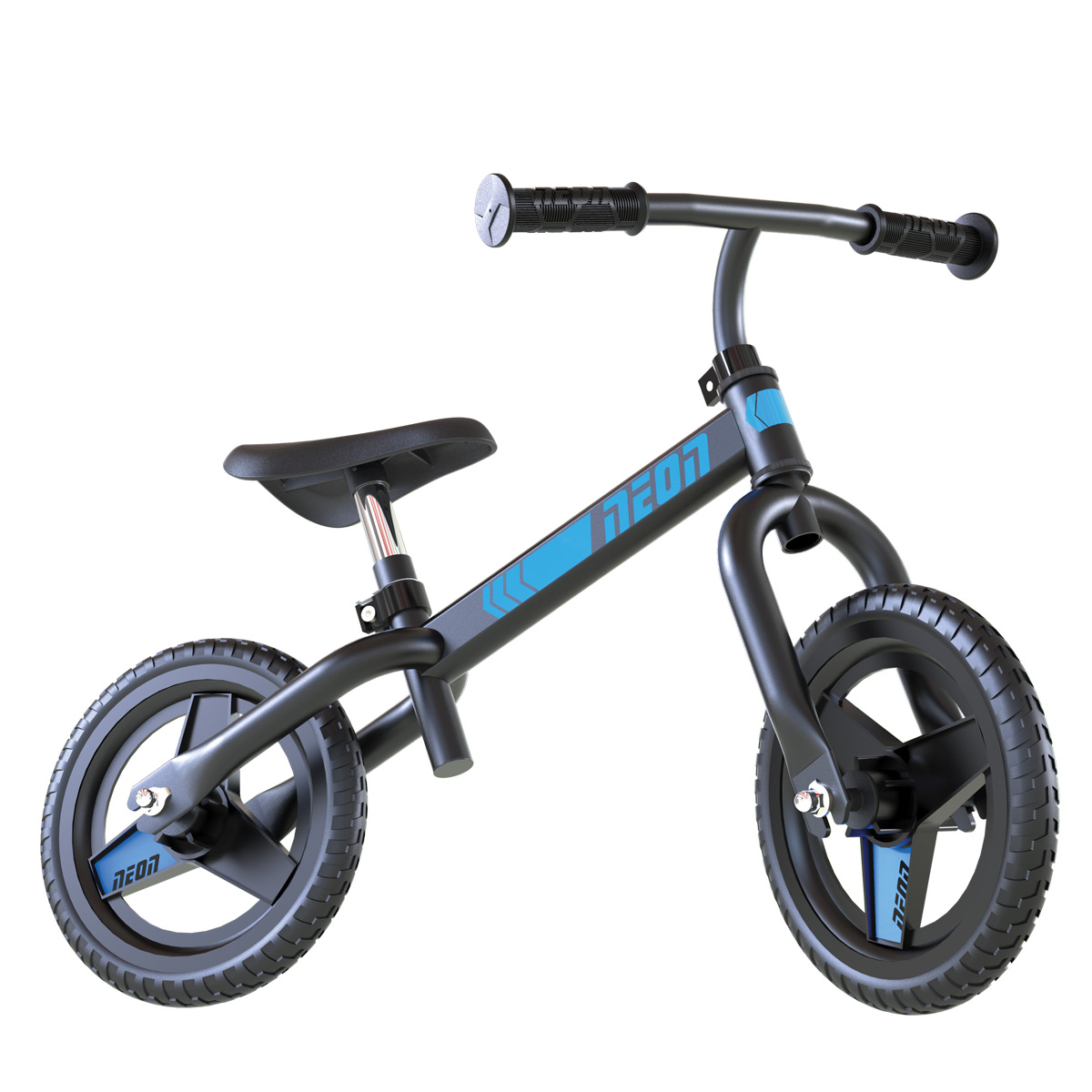 Yvolution Neon Balance Bike 10inches | No Pedal Bike | Boys Girls 2-4 Years (Blue/Black) - image 2 of 5