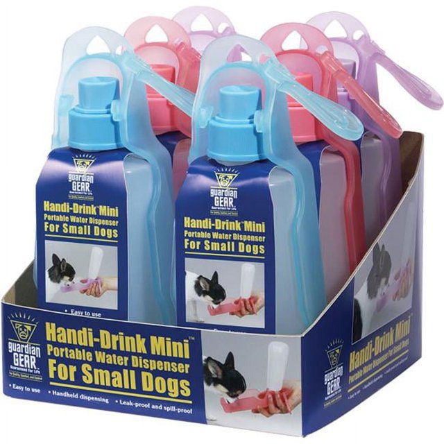 Guardian Gear ZW61504 Handi Drink Mini Display Dog Feeding Supply, 6-Pack