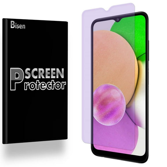 For Samsung Galaxy A03s [BISEN] Tempered Glass Anti Blue Light [Eye Protection] Screen Protector, Anti-Scratch, Anti-Shock, Shatterproof, Bubble Free
