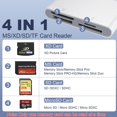 thumbnail image 2 of Adaptador Memory Stick Pro Duo Bawanfa Plus Lector de Tarjetas 4 en 1, 2 of 7