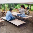 thumbnail image 2 of Cama plegable portátil para acampar y playa, cama individual de Metal para adultos, cama plegable de lujo para dormir al aire libre, 2 of 4