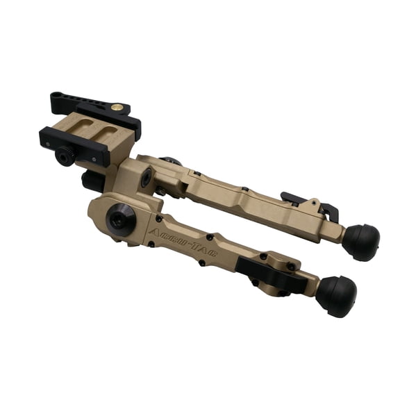 Accu-Tac BR-4 G2 Bipod, Arca-Swiss Spec QD Mount, FDE, Adjustable 4-Position Legs & Cant, Lightweight Aircraft Aluminum for Long Range & Competition Stability (TBRASQD-G204)