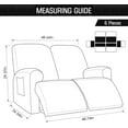 thumbnail image 2 of SUSUZI Recliner Sofa Covers Stretch Reclining Couch Covers with Pockets Reclining Couch Slipcovers Soft Washable Furniture Protector for Dogs Cats, 2 of 6