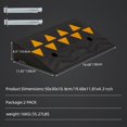 thumbnail image 2 of Heavy-Duty Rubber Curb Ramp 2-Pack, 4.3" Rise Threshold Ramp for Trucks, SUVs, Mobility Scooters - 55,000 lb Capacity, 2 of 9
