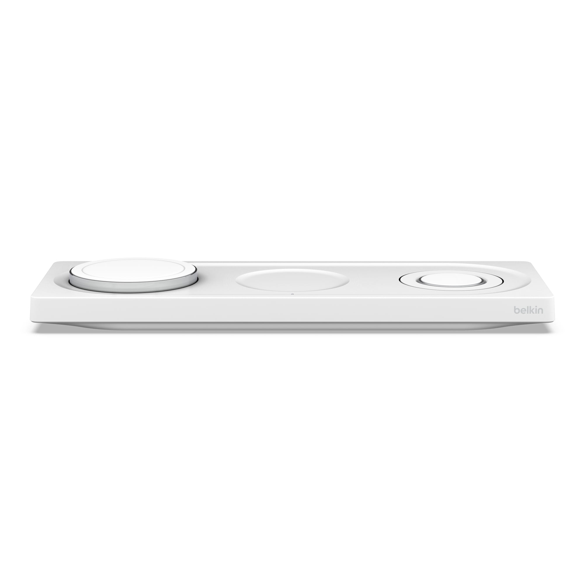 Belkin MagSafe 3-in-1 Wireless Charging Pad - Fast Wireless Charging for  Apple Watch, iPhone 15, 14, 13 & 12 Series, & AirPods - Charging Station for  Multiple Devices - White 