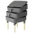 thumbnail image 3 of FCMP Outdoor Essential Living 6 Gallon Worm Composter Bin w/ Garden Trays, Gray, 3 of 9
