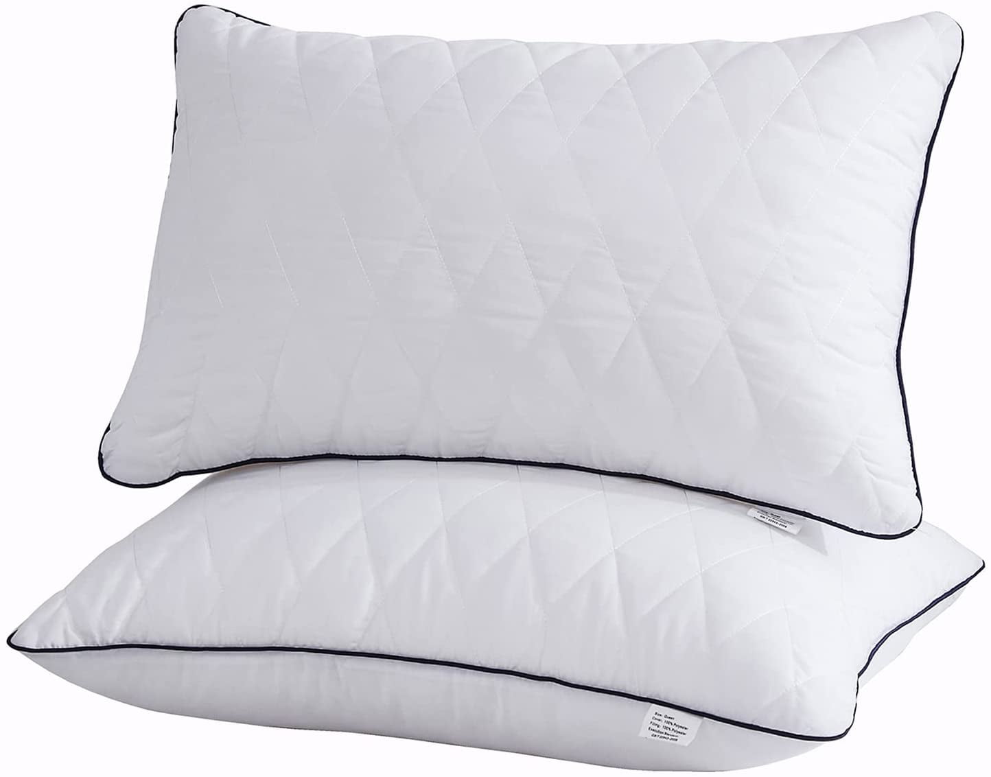 Queen Size Bed Pillows for Sleeping, Cooling Pillows Set of 2 Soft Down Alternative Hotel Quality Pillow ,Breathable,Comfortable and Firm Pillows for ...