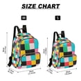 thumbnail image 2 of FORMRS Mini Backpack Purse for Women Travel Daypack Casual Shoulder Bag, Blue Checkered Pattern, 2 of 7