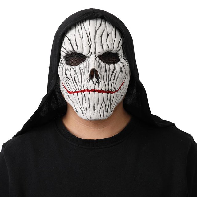 Face Cover Con Black Turban Halloween Props Demon Face Covering Para Halloween Carnival Masquerade Methold HA046568-02