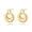 golden sleek circle, variant on CANEVINKA Sterling Silver Dangle Earrings for Women White Gold Plated Silver Round Disc Brushed Earrings Minimalist Jewelry