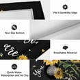thumbnail image 6 of Yellow Sunflower Outdoor Rug for Patio/Deck/Porch, Non-Slip Large Area Rug 5 x 8 Ft, Summer Flower Bee Sunshine Black Indoor Outdoor Rugs Washable Area Rugs, Reversible Camping Rug Carpet Runner, 6 of 8