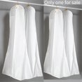 thumbnail image 4 of Long Wedding Dress Bag Cover Evening Dress Dust Cover Bridal Garment Storage Bag Nonwoven Wedding Dress Dust Cover, 4 of 5