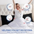 thumbnail image 5 of Parojati 20x54 Inch Memory Foam Adult Body Pillow,  Support for Side Sleepers，Black, 5 of 7