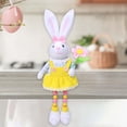 thumbnail image 3 of Almencla Easter Rabbit Figures Cartoon Easter Bunny Decor for Holiday Table Farmhouse B, 3 of 7