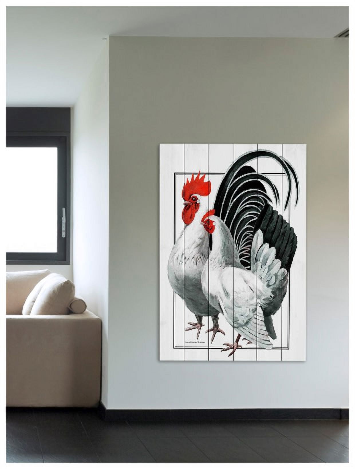 Marmont Hill "Journal Poultry" Painting Print on White Wood