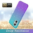 thumbnail image 4 of OnePlus Nord N300 5G Case, Rosebono Hybrid Glitter Sparkle Transparent Colorful Gradient TPU Skin Cover Protection Case For OnePlus Nord N300 5G (Gold/Pink), 4 of 4