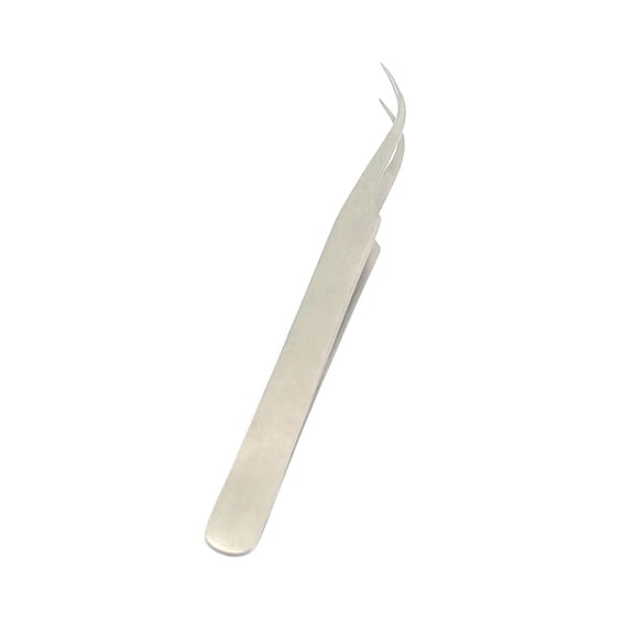 Odontomed2011 Swiss Jeweler Style Forceps - Style 7, Curved, Fine Points, 4 1/2" Beadalong Odm