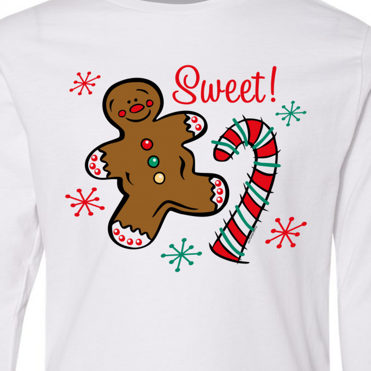 Inktastic Christmas Sweet Long Sleeve Youth T-Shirt - image 3 of 4