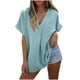 thumbnail image 3 of Tops bonitos para adolescentes,Camiseta con sensor de luz para mujer, cuello redondo, manga corta, poliéster, corte holgado, color liso para uso diario, sopatenor, 3 of 9