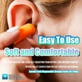thumbnail image 5 of 50 Pairs (100 Ear Plugs), Individually Wrapped Pairs, Lucent Path Disposable Orange Hearing Protection Earplugs, NRR 32 dB - ANSI S3.19-1974, 5 of 7