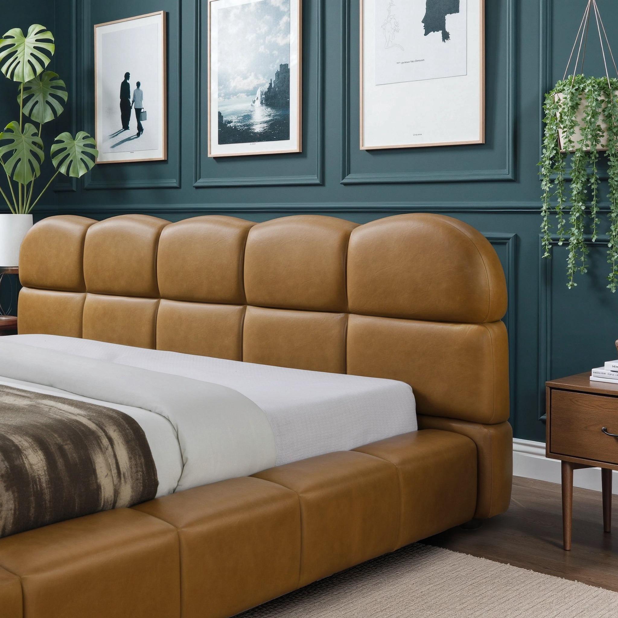 Bed Frame Roswell Luxurious King Size Platform Bed