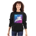 thumbnail image 3 of Vaporwave NASA Space Transportation Sweatshirt for Men or Women Brisco Brands S, 3 of 6