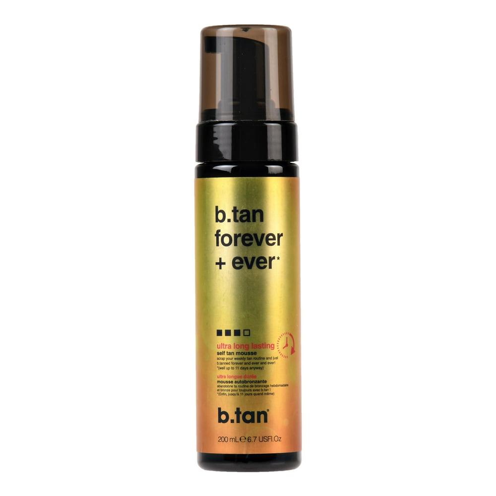 b.tan forever + ever Self Tanning Mousse, 6.7 fl oz