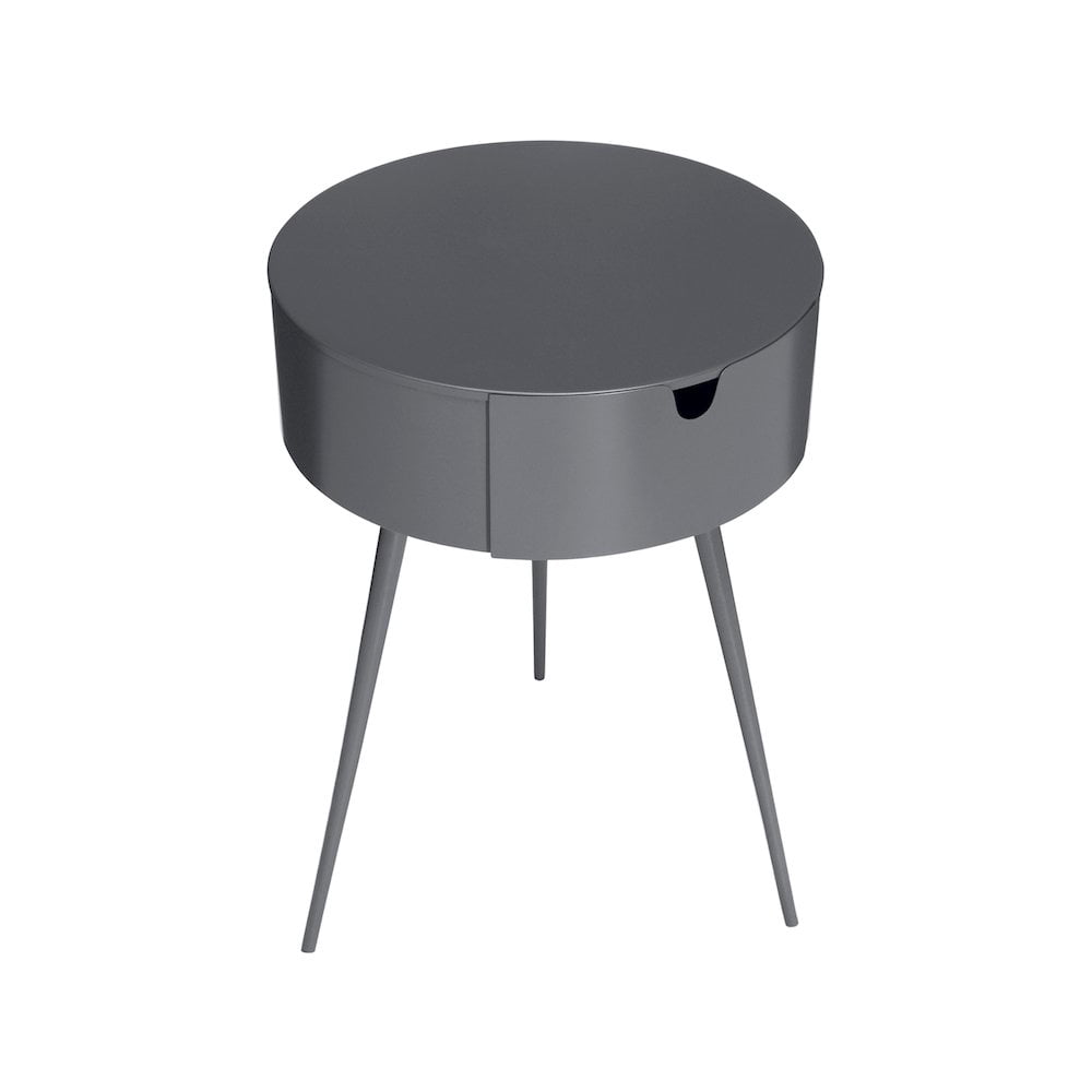 Meridian Furniture Bali Gray Metal Nightstand