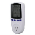 thumbnail image 1 of Monitor de Consumo de Energía Medidor de Vatios Pantalla LCD Función de Alarma Protección contra Sobrecarga Voltaje Amperios Monitor de Uso de Electr Medidor de potencia Medidor de amperios Función de ANGGREK Cocina, Decoración y Otros, 1 of 1