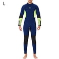 thumbnail image 2 of Traje de buceo de neopreno traje de baño espesado impermeable 5 mm espalda con cremallera de snorkeling deportes de agua Manténgase caliente para nadar hombre surf, mar azul marino Advancent OD019356-21, 2 of 7