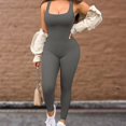 thumbnail image 3 of PENGXIANG Été Bodycon Rompers Respirant Slim Hanche-Lifting Combinaisons Élastiques pour la Forme Physique, 3 of 6