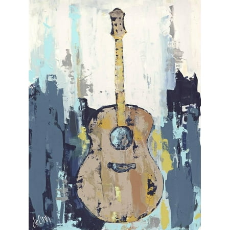 Abstract Guitar Wall - Bluebird Cafe I Abstract Guitar Art Print Wall Art By Deann Hebert