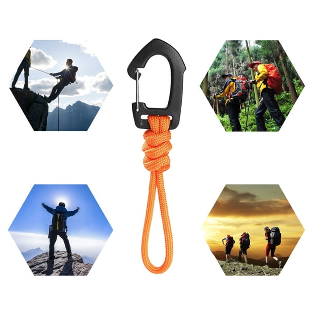 Llavero De Supervivencia De Paracord Cuerda de paraguas de 7 núcleos, cordón trenzado, Clip de gancho, cuerda anticaída para llaves/hombres/mujeres Ndcxsfigh Para Estrenar