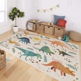 thumbnail image 5 of Mohawk Home Prismatic Dino Jungle Green Contemporary Theme Kids Precision Printed Area Rug, 5'x8', Cream & Green, 5 of 5