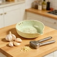 thumbnail image 3 of Birdeem Handmade Garlic Grater Bowl for Herbs,Ceramic Kitchen Tool with Integrated Shredder for Grating Garlic and Chopping Herbs,Easy To Clean Multifunctional Prep Bowl, 3 of 7