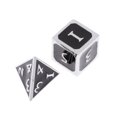 thumbnail image 3 of 7PCS / Set Dados De Múltiples Caras D&D Juego Dados Poliédricos De Colores Plata-negro Sunnimix Juego de dados poliédricos, 3 of 7