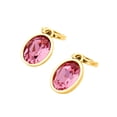 thumbnail image 3 of Arete para Mujer con Cristal Swarovski en Forma de Oval – Bañado en Oro 14k– Arete Elegante y Brillante, Aretes de Mujer de Moda– Joyería para Mujer de Moda– Regalo especial Ortiz Espinosa Temporada, 3 of 6