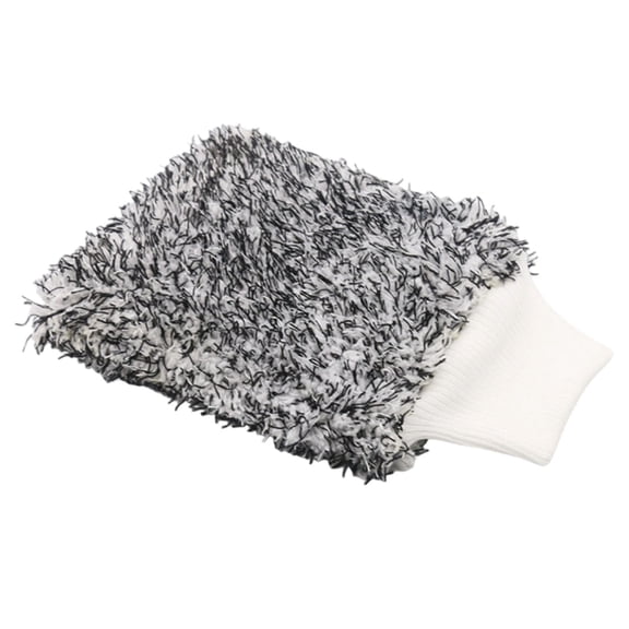 1 Pc Microfiber Car Wash Mitt, 7×11 inch Elastic Cuff Thick Plush Fiber Cleansing Glove, Absorbent Detailing Washing Gloves for Cars Motorcycles SUVs Trucks Boats, Home Dusting Microfiber Gloves