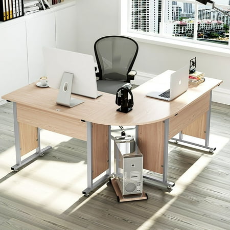Tribesigns Large Modern L Shaped Desk Corner Computer Study Tribesigns Large Modern L Shaped Desk Corner Computer Study Table Workstation For Home Office Salt Oak Com