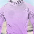 thumbnail image 5 of Puntoco Men Long Sleeve Shirt Men’s UPF 50+ Hoodie Shirt with Mask Long Sleeve Permanent UV Sun Protection Neck Gaiter Performance T for Outdoor Purple M(M), 5 of 5