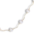 thumbnail image 2 of Tilo Jewelry 14K Yellow Gold 8.5-9mm Freshwater Pearl Station Beaded Bracelet | 7.5 Inch | Women & Girls, 2 of 5