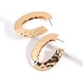 thumbnail image 4 of KAIYANG Aro colgante de oro con forma de aro para la oreja, pendiente grande con forma de círculo para mujeres y niñas (1 par), 4 of 4