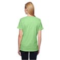 thumbnail image 3 of Hanes Womens X-Temp V-Neck T-Shirt, S, Neon Lime Heather, 3 of 3