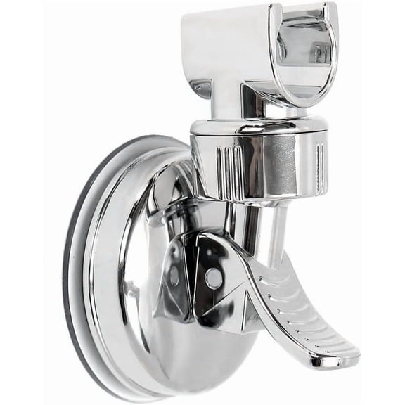 Adjustable Shower Head Holders with Removable Suction Cup , No Drill Handheld Shower Holder Wall Mount Suction Shower Head Bracket for Bathroom