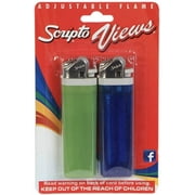 Scripto Views Adjustable Lighters 2 CT packs