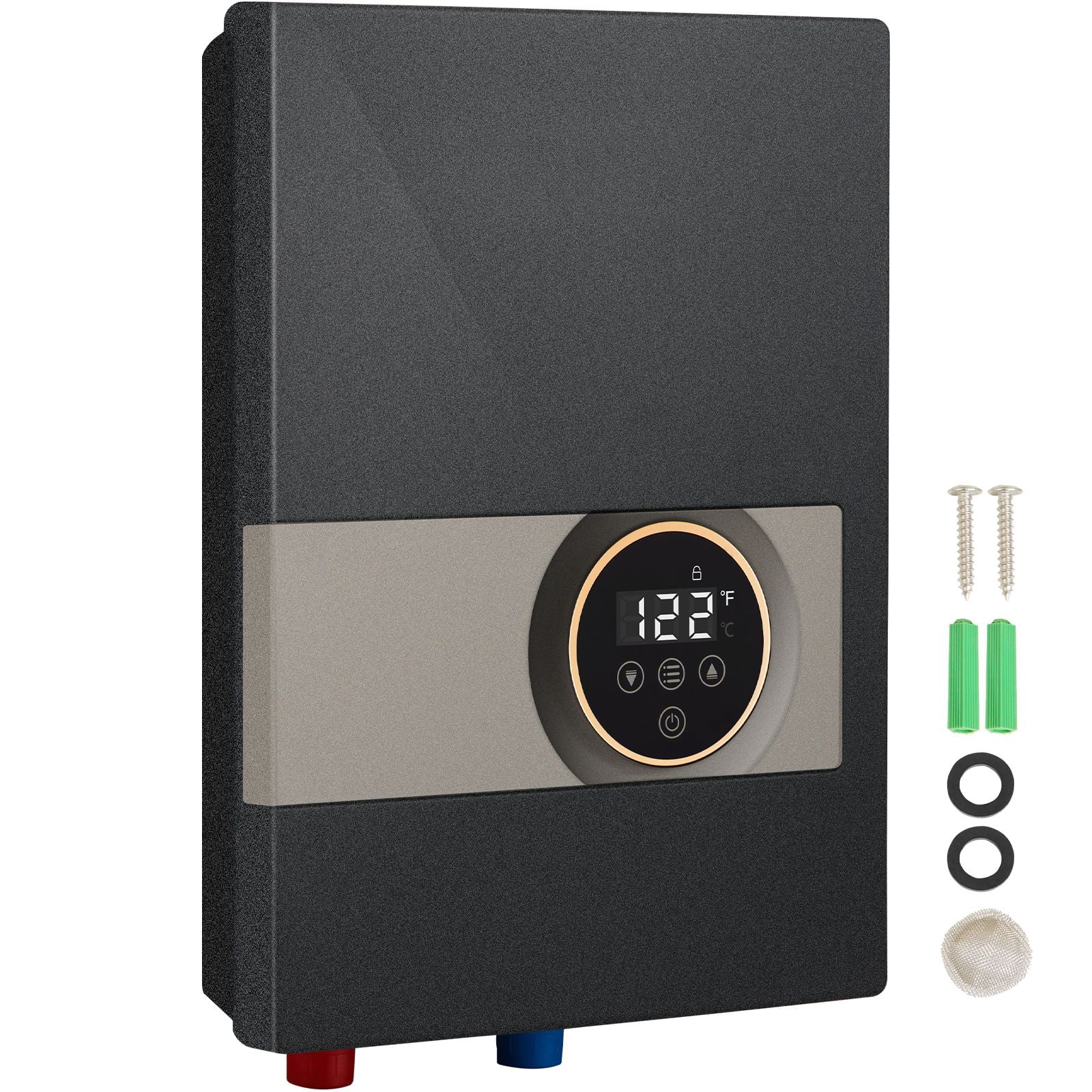 8kW On-Demand Tankless Water Heater, Digital Display, Easy Install, 24H Supply, ETL Listed for Kitchen/Bath/Shower/Salon