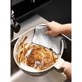 thumbnail image 6 of 3pcs Multipurpose Cleaning Cloths, Double-Sided Mesh Stainless Steel Dishwashing Rags, Non-Scratch Durable Washable Reusable, Wet Dry Use for Kitchen, 6 of 10