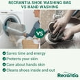 thumbnail image 4 of Shoe Washing Machine Bag - Set of 2 Shoe Washing Bags, 360° Deep Clean Shoes Laundry Bag, Reusable Shoe Bag for Washing Machine, Sneaker washing machine bags, Yellow, 4 of 6